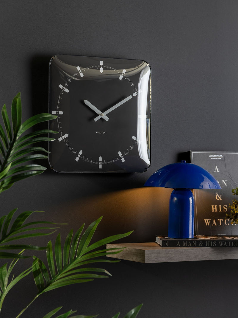 Karlsson Black Sucinto Dome Wall Clock
