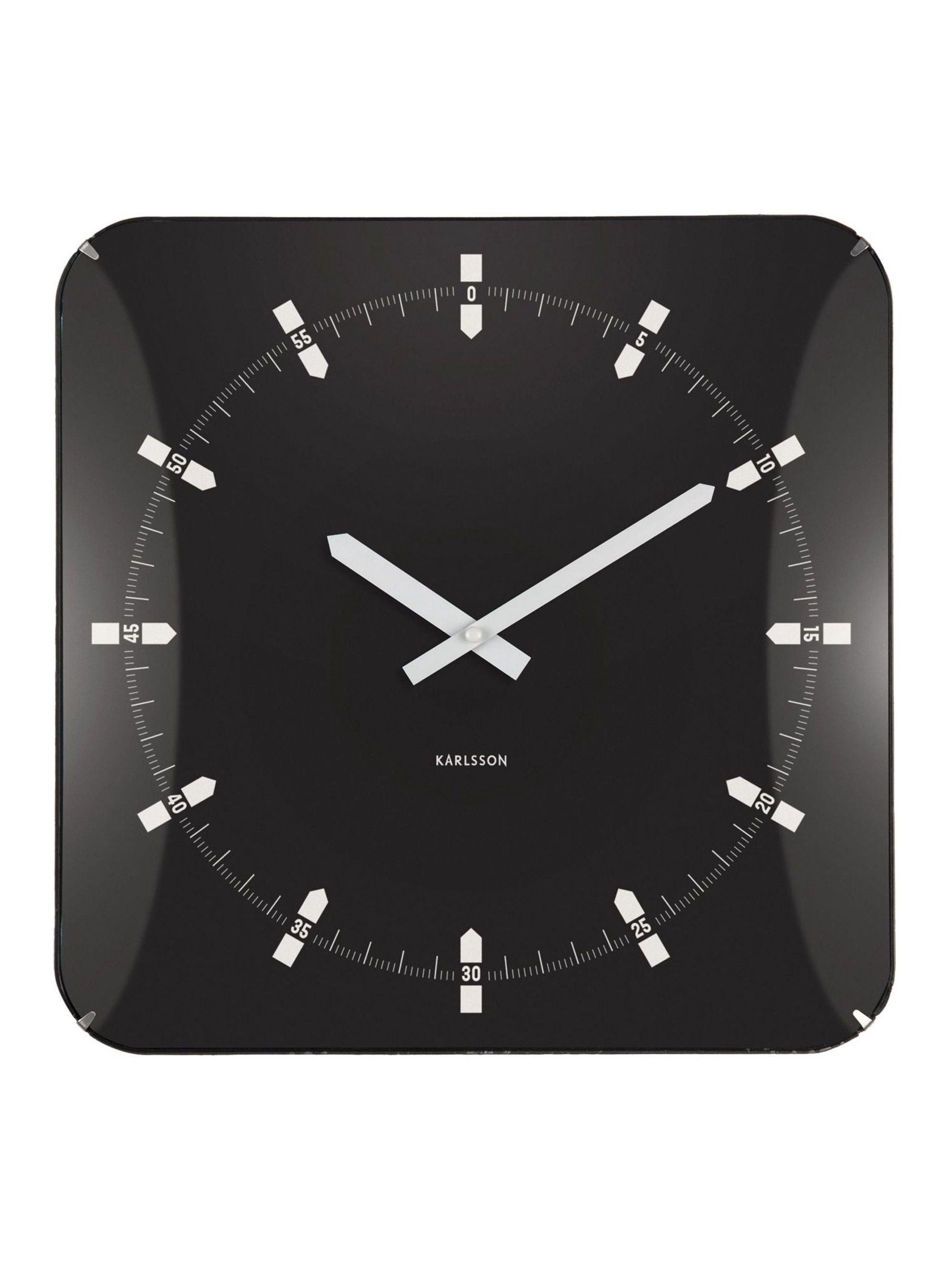 Karlsson Black Sucinto Dome Wall Clock