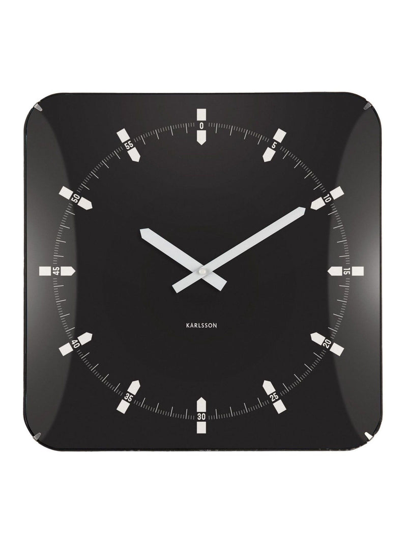 Karlsson Black Sucinto Dome Wall Clock