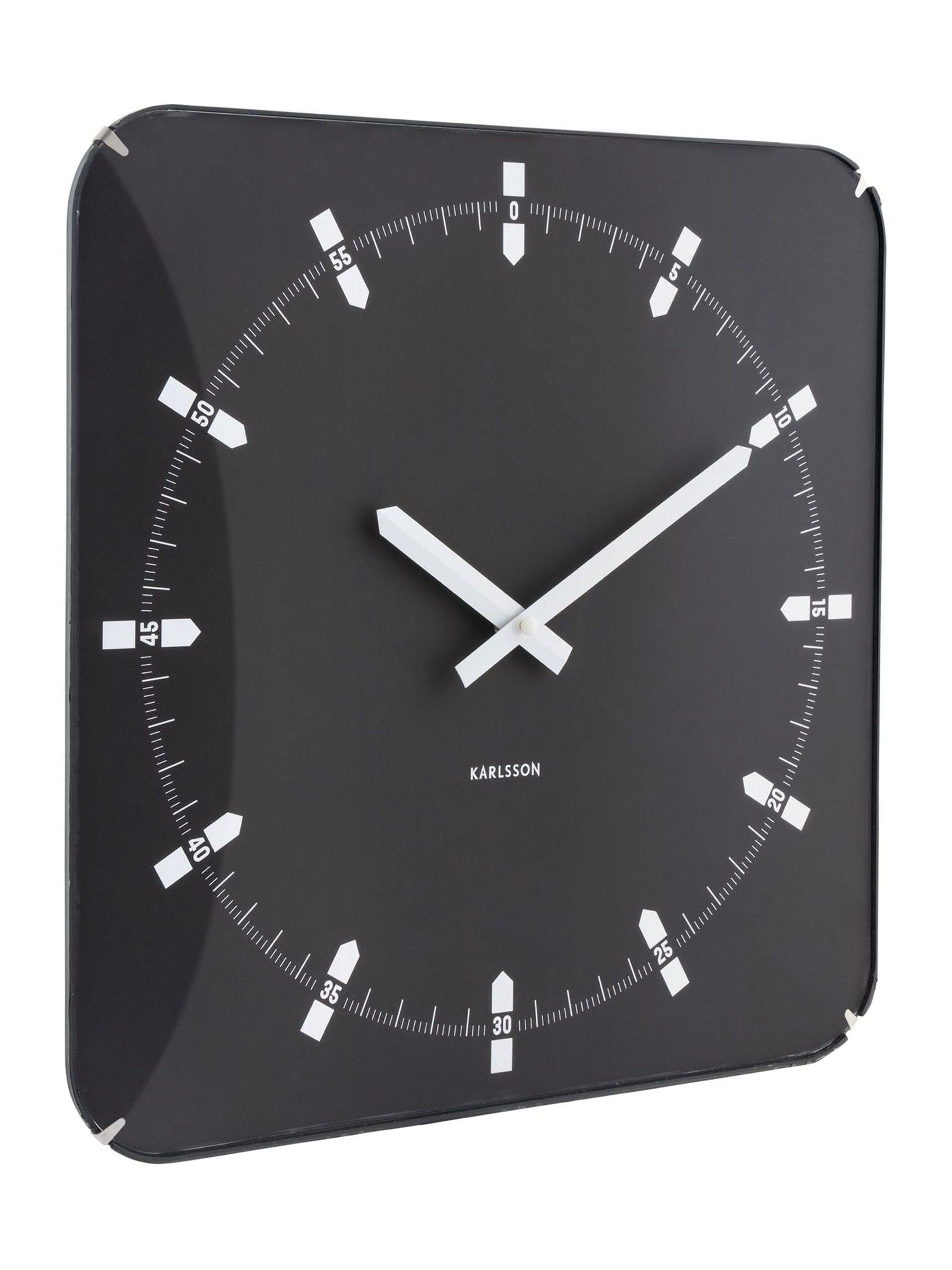 Karlsson Black Sucinto Dome Wall Clock