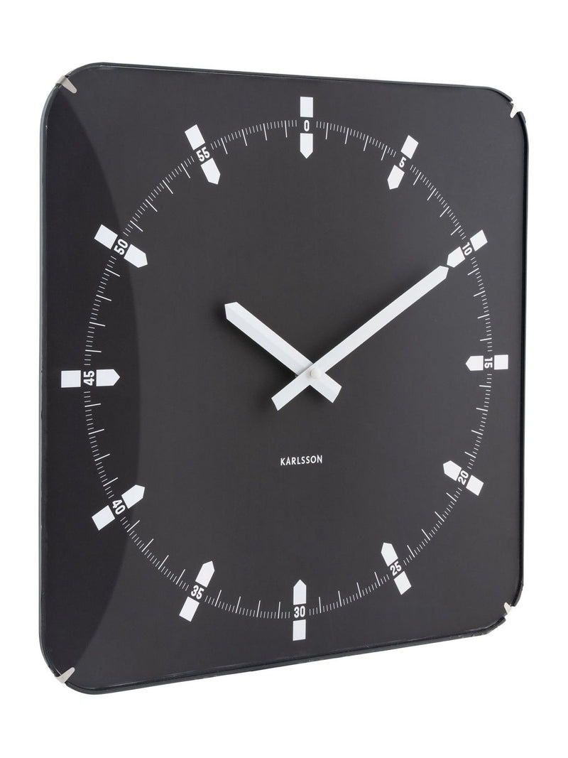 Karlsson Black Sucinto Dome Wall Clock