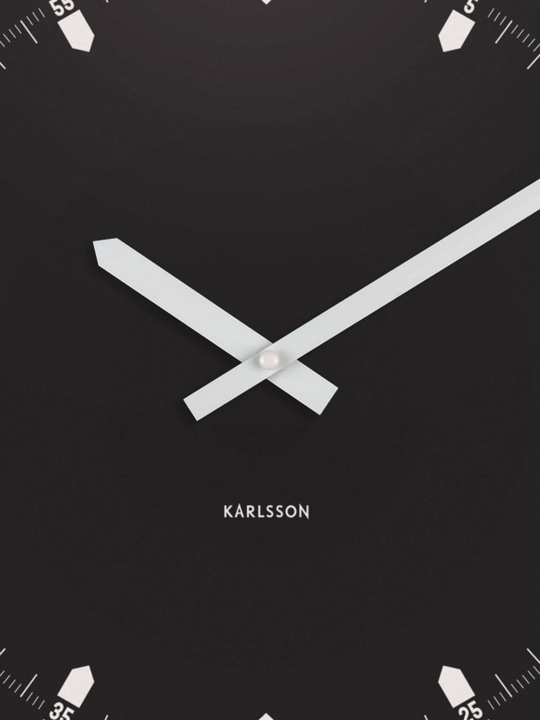 Karlsson Black Sucinto Dome Wall Clock