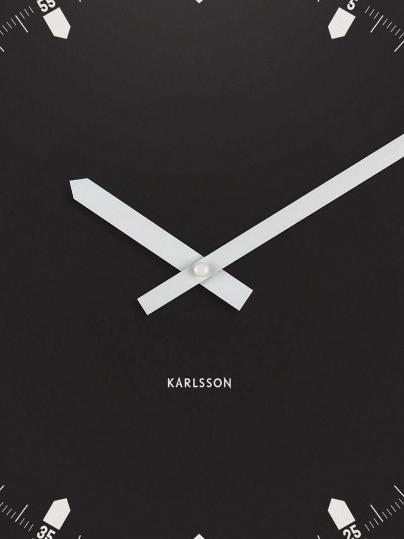 Karlsson Black Sucinto Dome Wall Clock