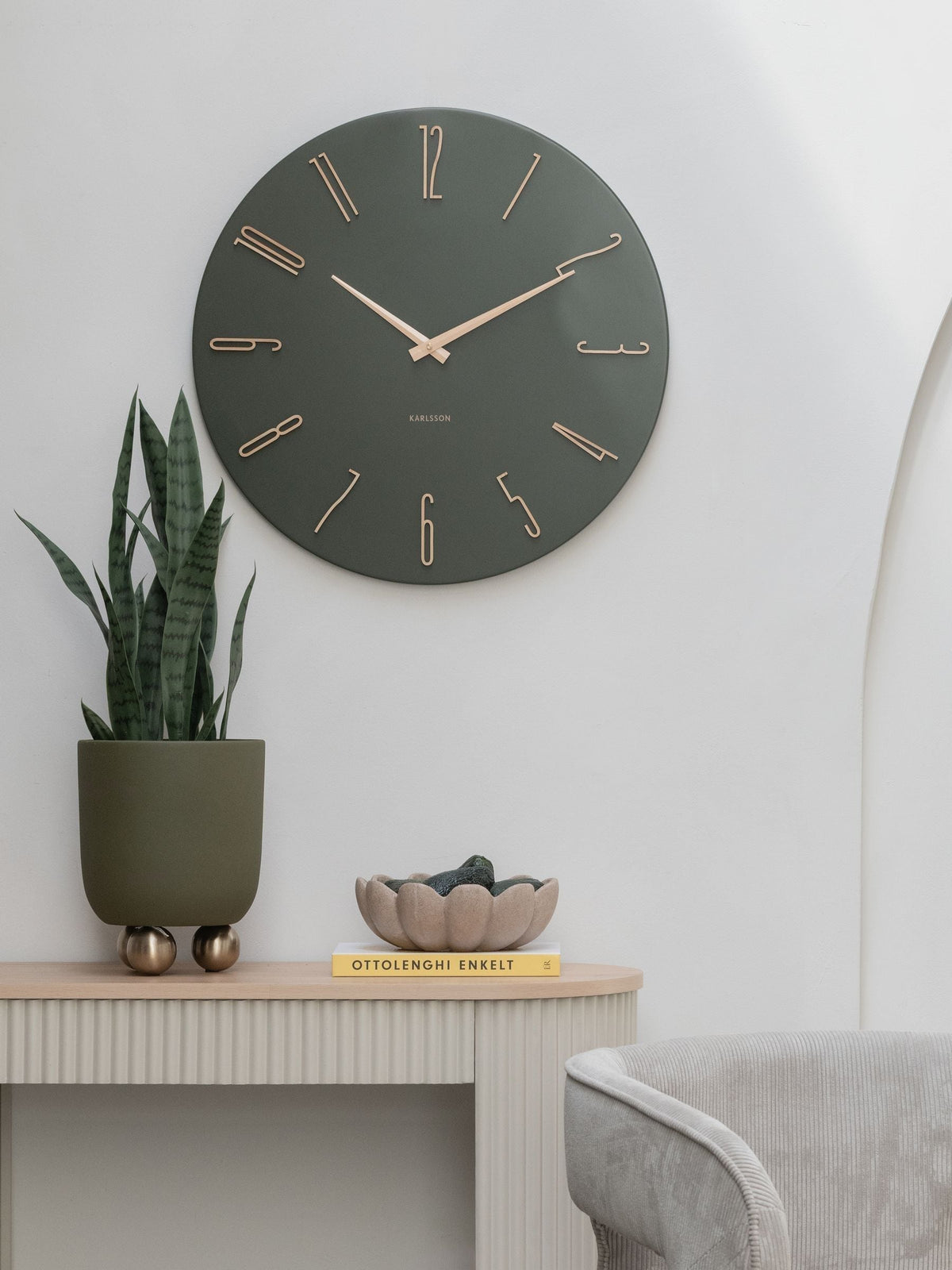 Karlsson Off White Esmerado Large Wall Clock 60cm