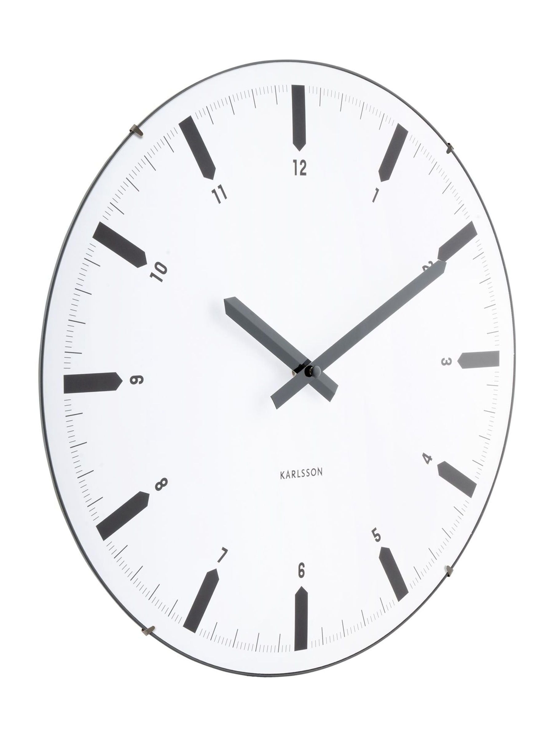 Karlsson wall clock white dome 35cm, imported from the UK