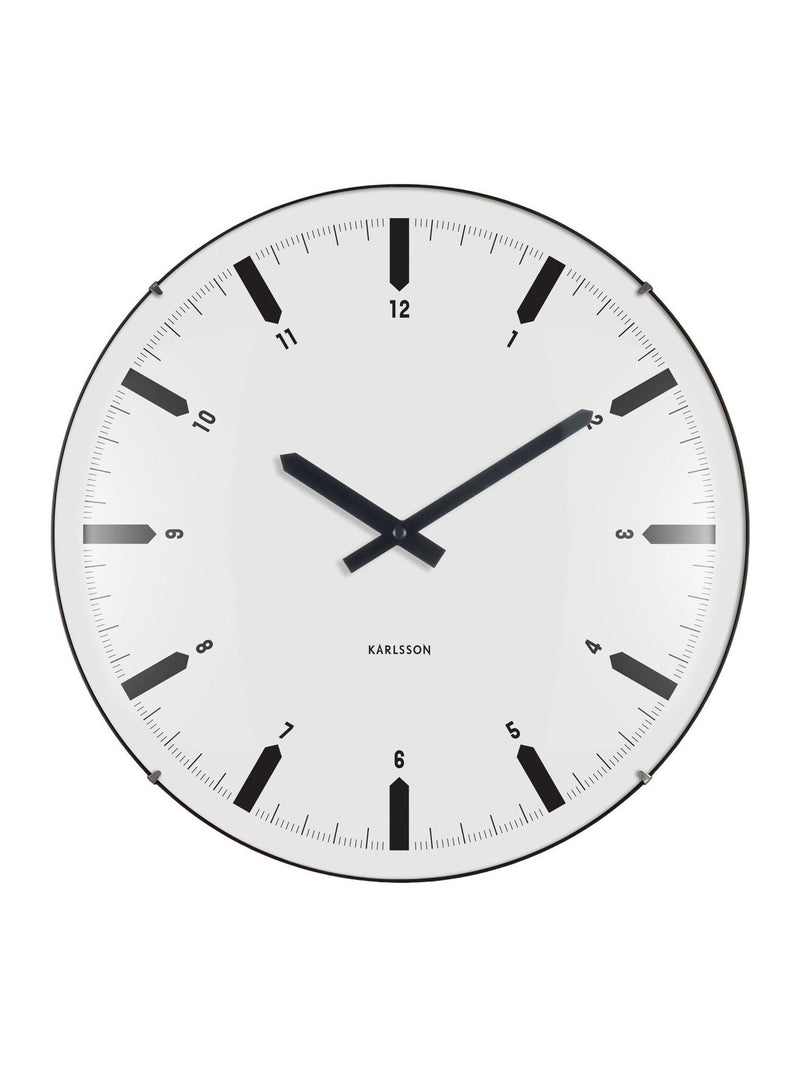 Karlsson wall clock white dome 35cm, imported from the UK