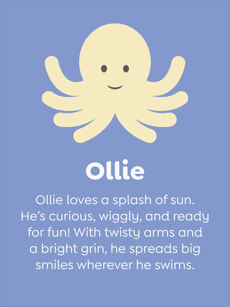 JoJo Maman Bébé plush octopus toy soft yellow faux fur (British brand)