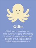 JoJo Maman Bébé plush octopus toy soft yellow faux fur (British brand)