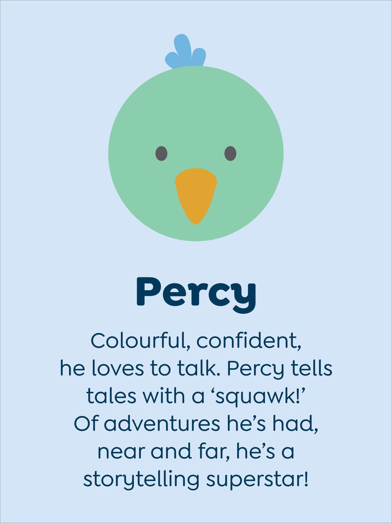 JoJo Maman Bébé Percy Parrot soft toy small (British brand)