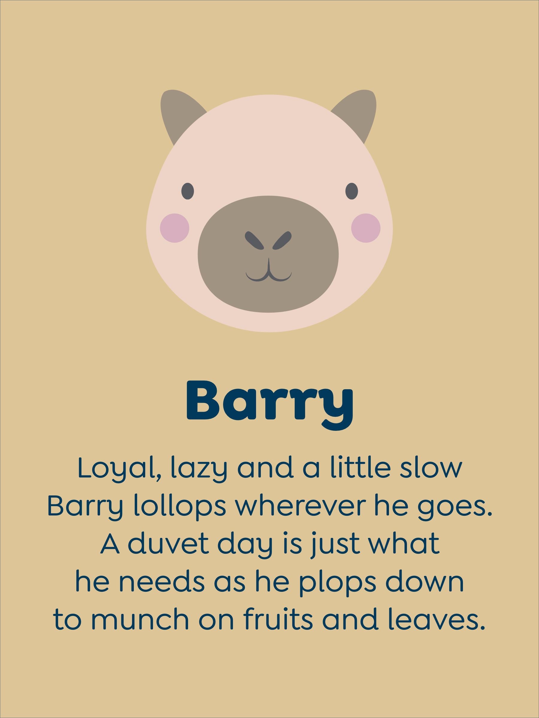JoJo Maman Bébé Barry Capybara plush toy 20 cm (British brand)