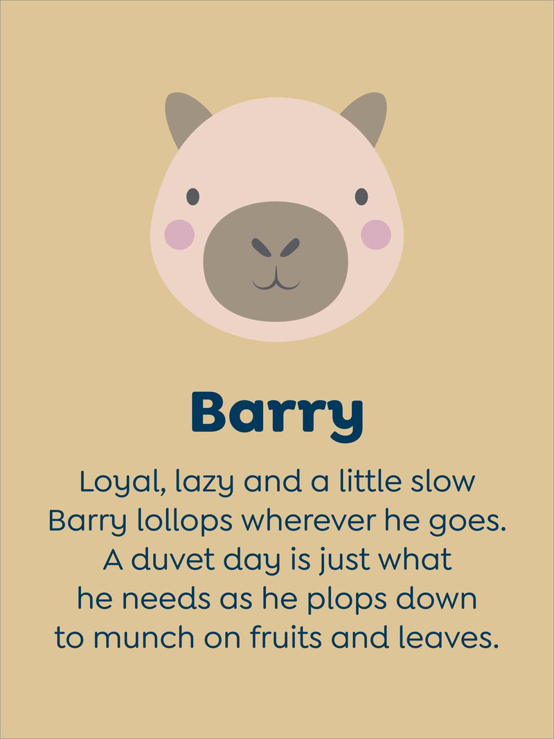 JoJo Maman Bébé Barry Capybara plush toy 20 cm (British brand)