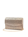 Lunar Gold Ramona clutch textured metallic crystal accents, UK version