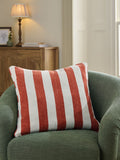 Chenille Stripe Cushion Sage Green 50 x 50cm