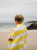 Dock & Bay yellow quick dry beach towel - British product