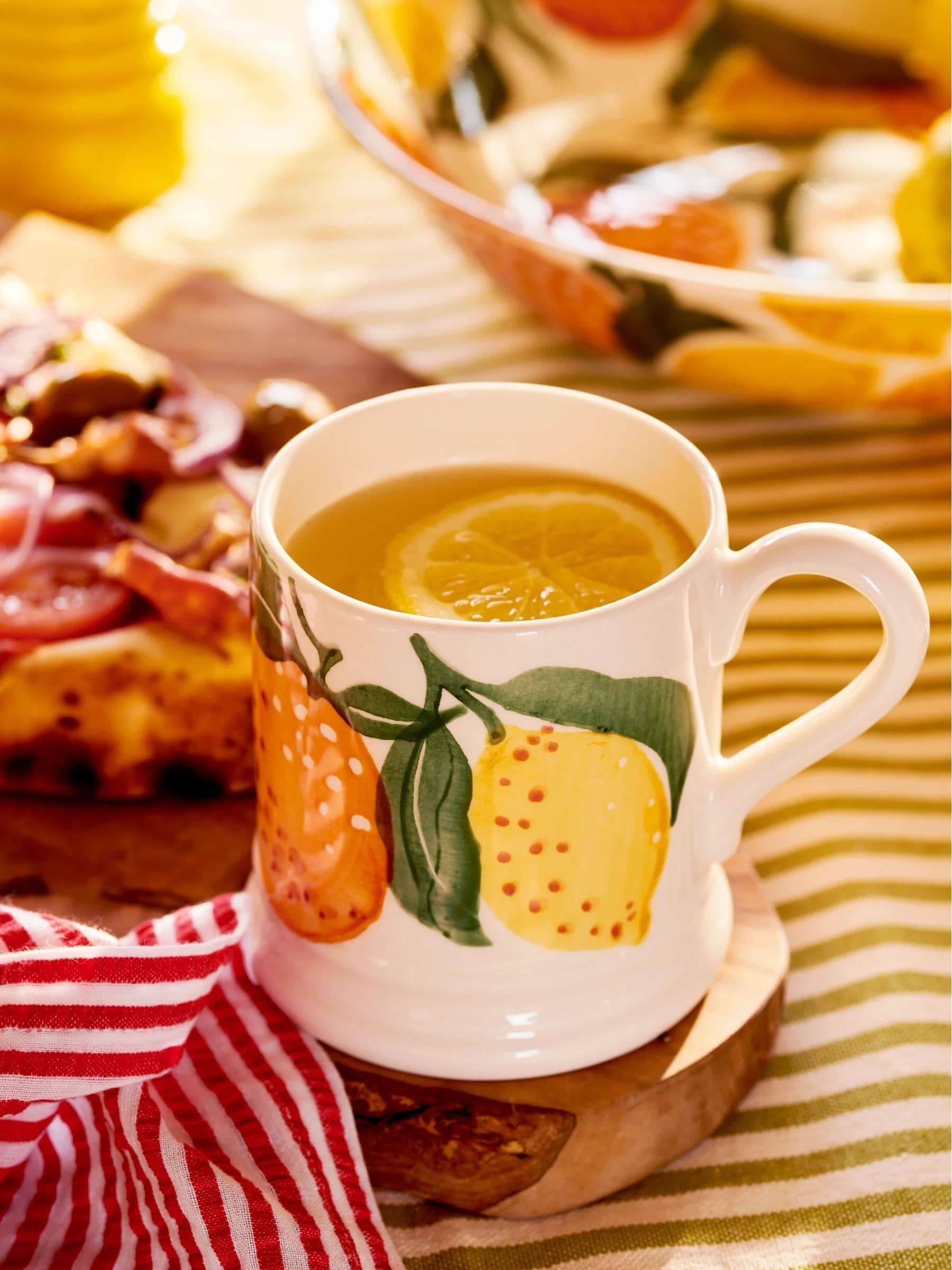 Emma Bridgewater oranges and lemons half pint mug, imported from the UK