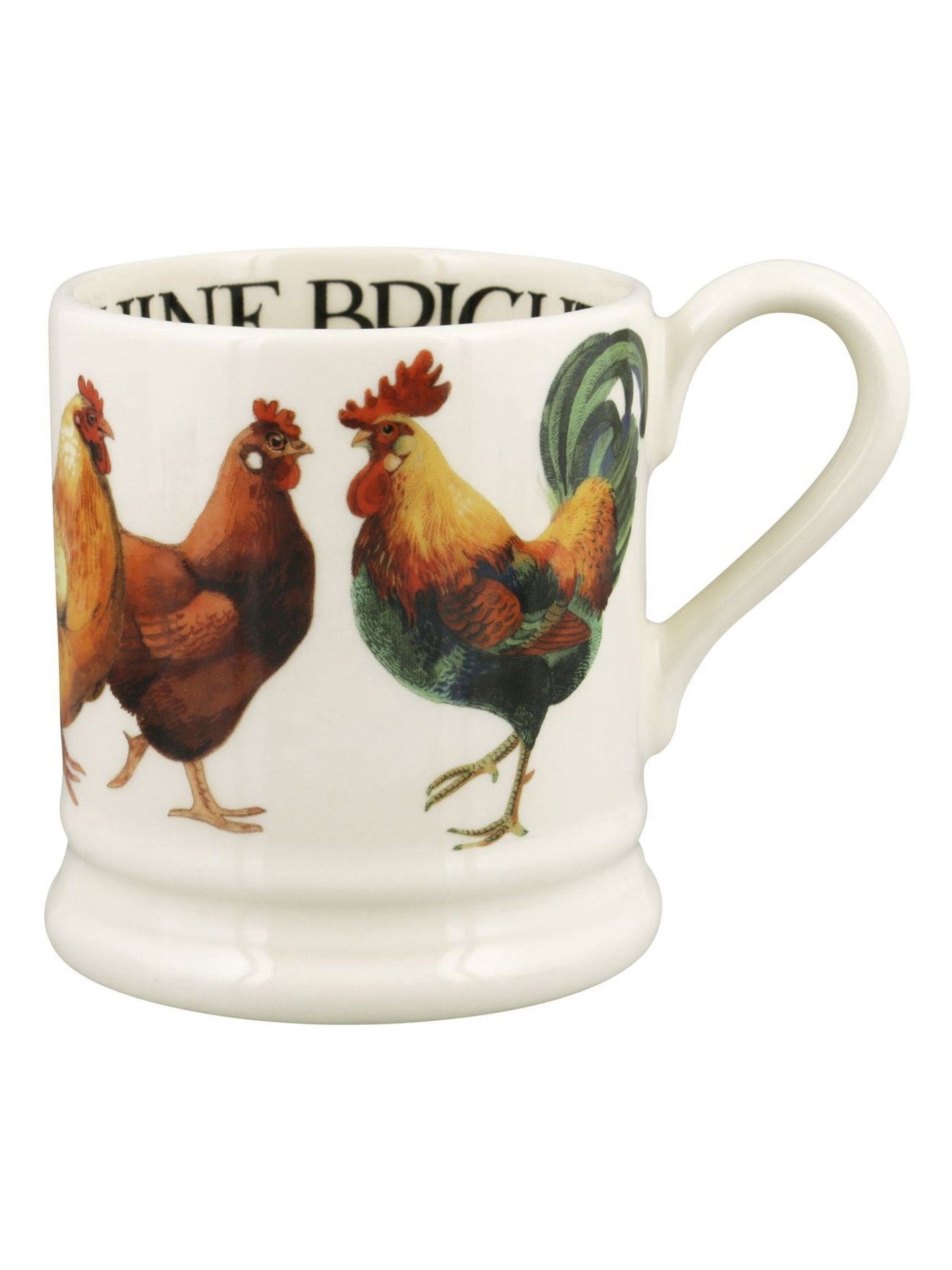 Emma Bridgewater Rise & Shine half pint mug, imported from the UK