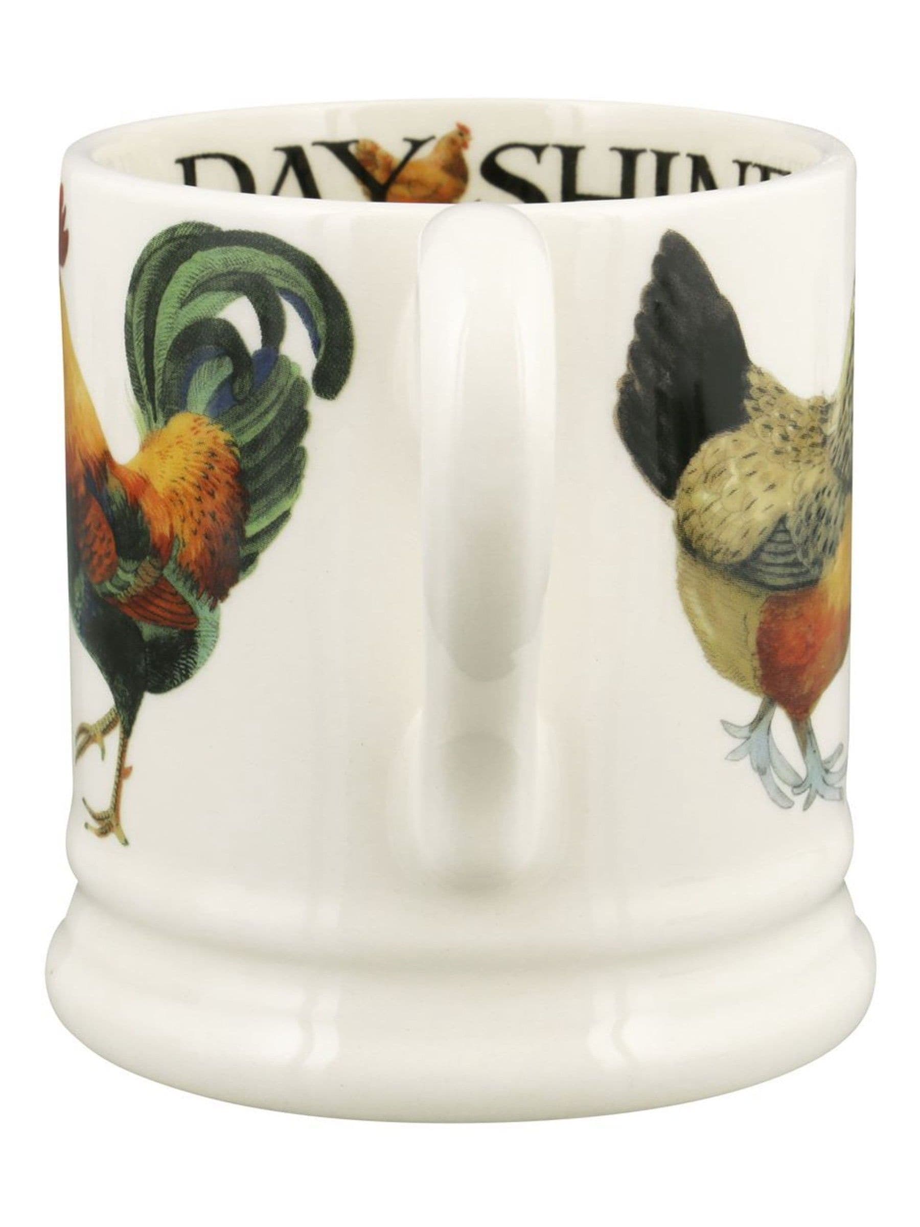 Emma Bridgewater Rise & Shine half pint mug, imported from the UK