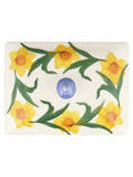 Emma Bridgewater small windblown daffodils butter dish, imported from the UK
