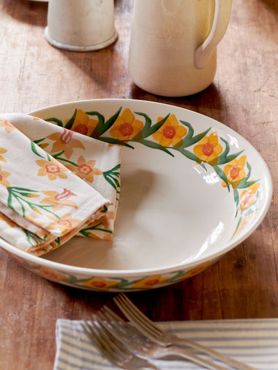 Next Emma Bridgewater Cream Windblown Daffodils Medium Dish- Buy online at McGrocer