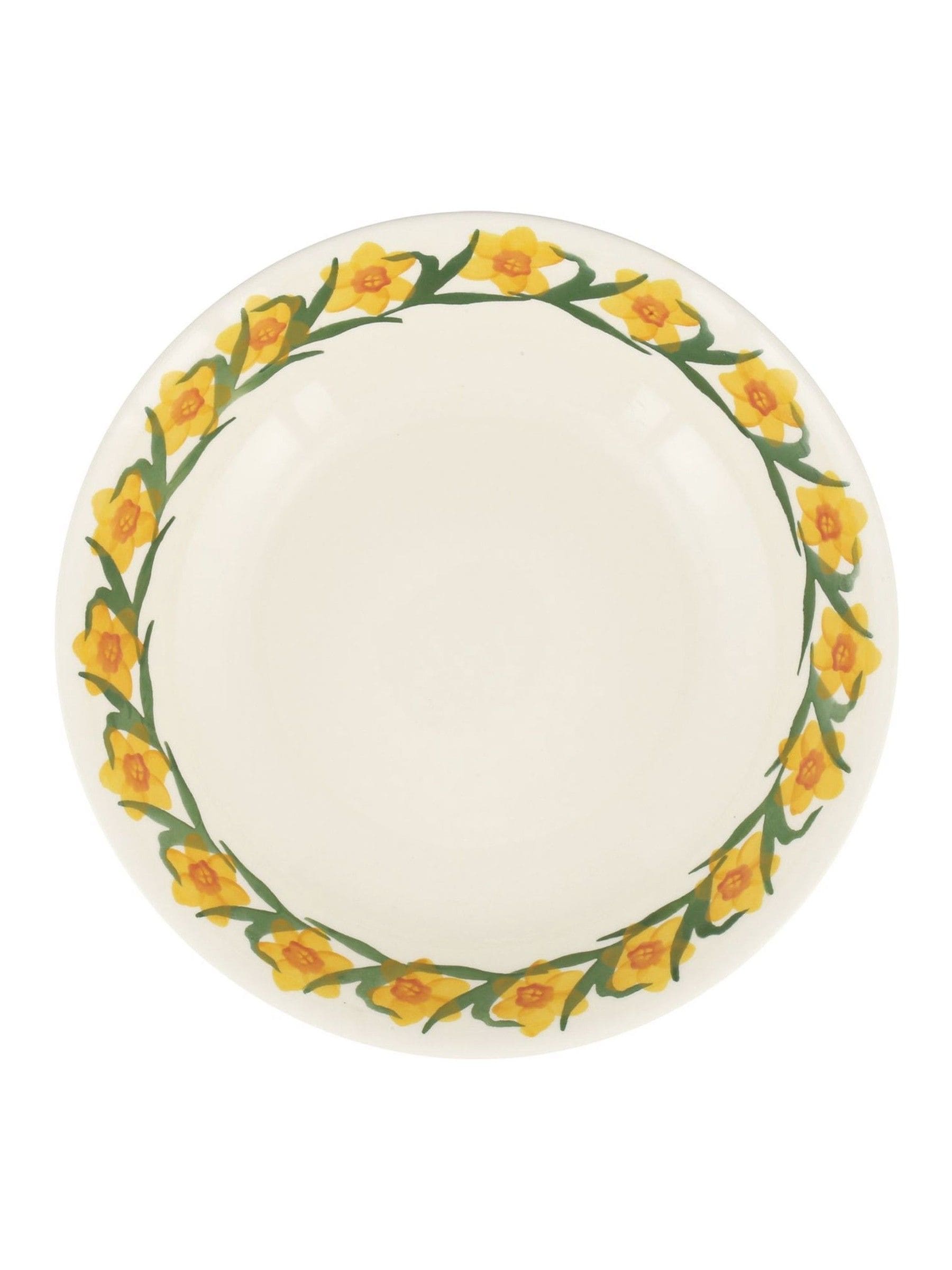 Emma Bridgewater Cream Windblown Daffodils medium serving dish, UK version