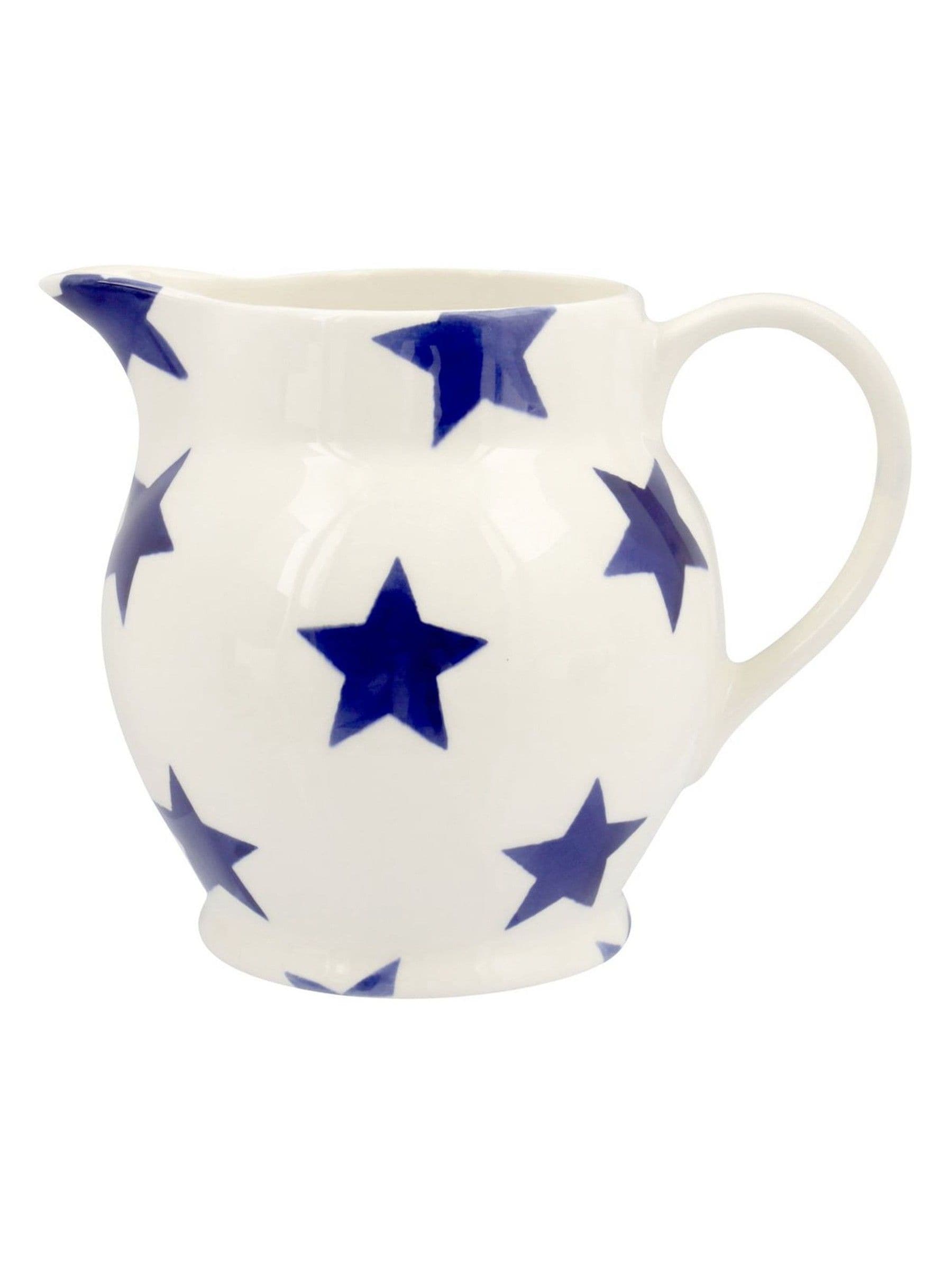 Emma Bridgewater Cream Blue Star 1/2 Pint Jug - British product