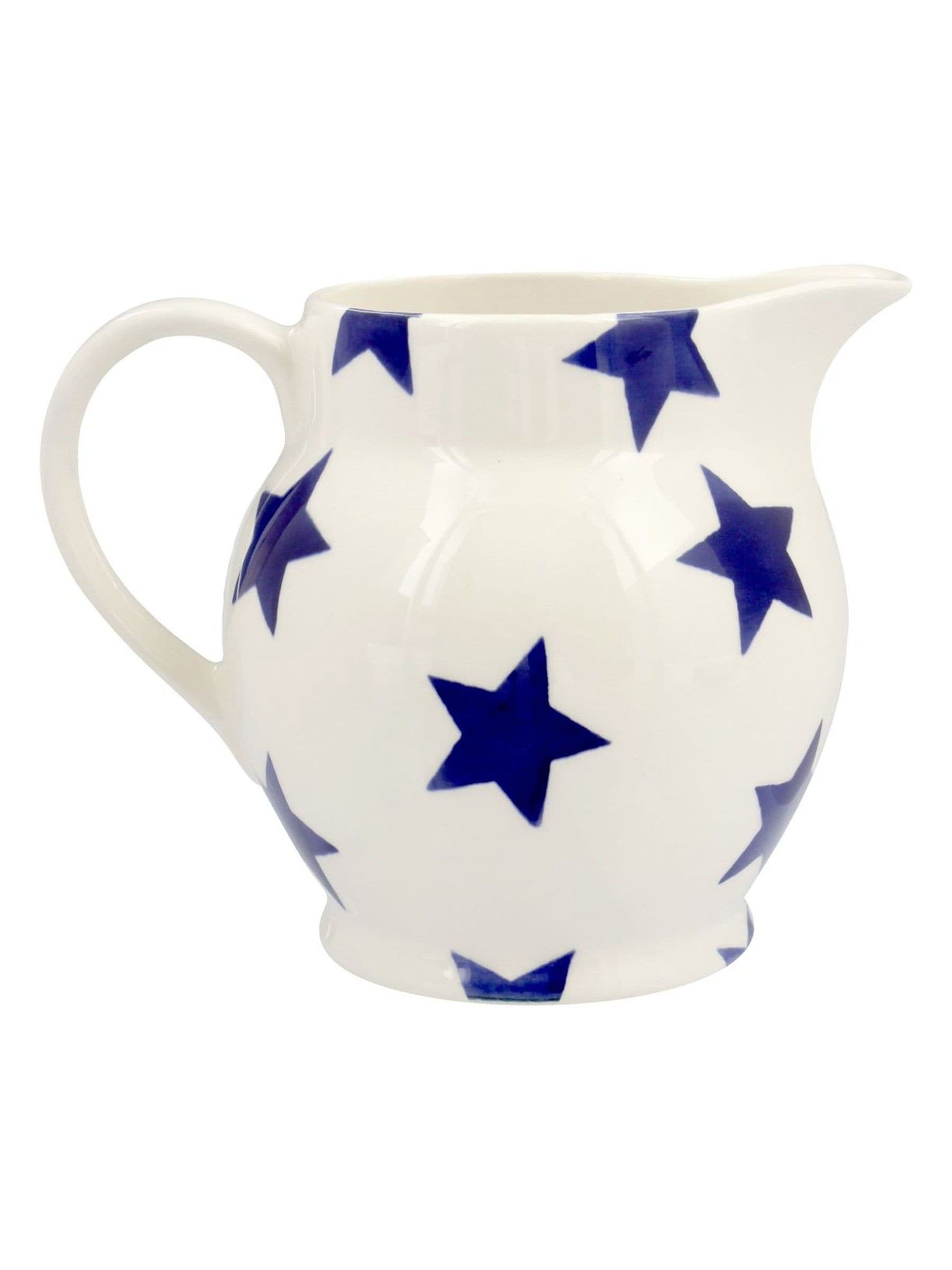 Emma Bridgewater Cream Blue Star 1/2 Pint Jug - British product