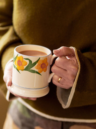 Next Emma Bridgewater Cream Windblown Daffodils 1/2 Pint Mug- Buy online at McGrocer