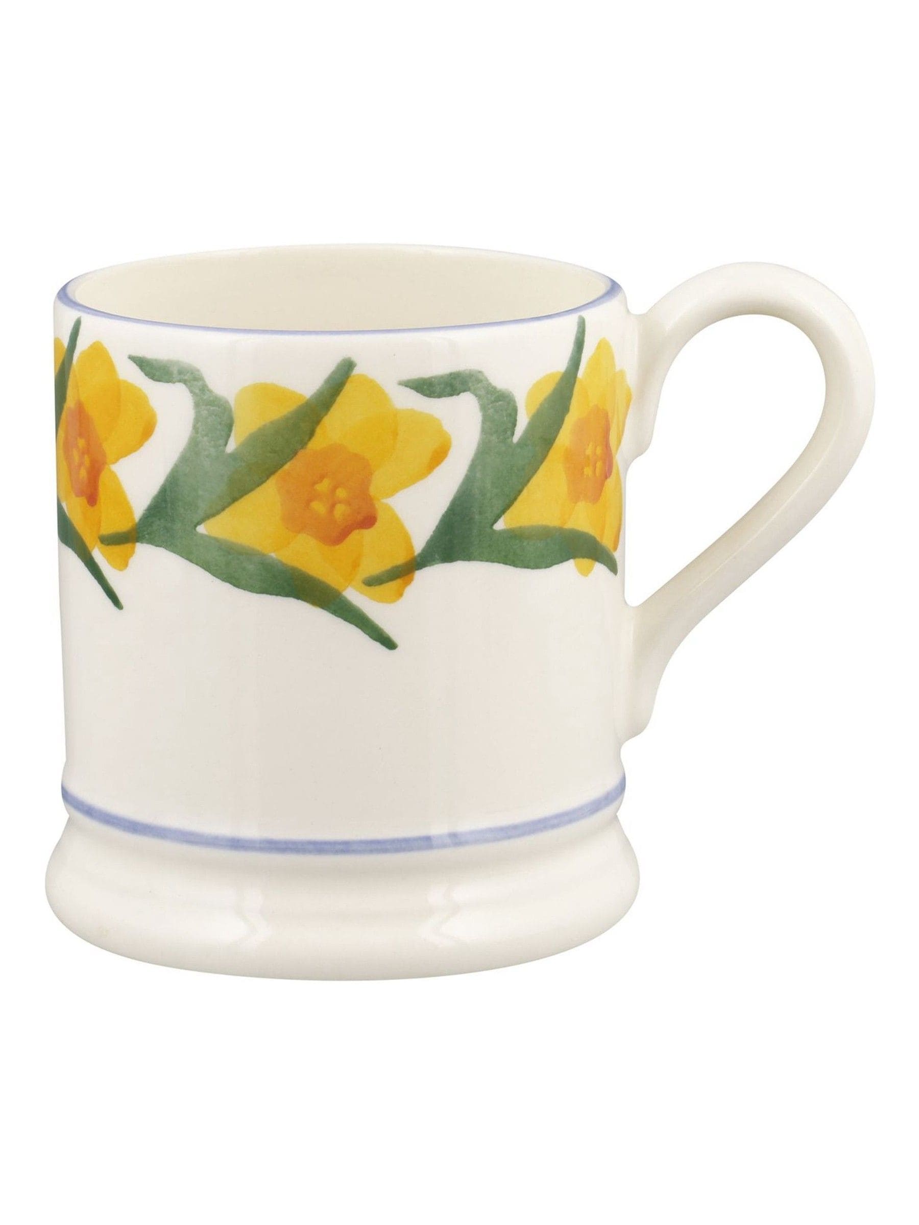 Emma Bridgewater cream windblown daffodils half pint mug (British brand)