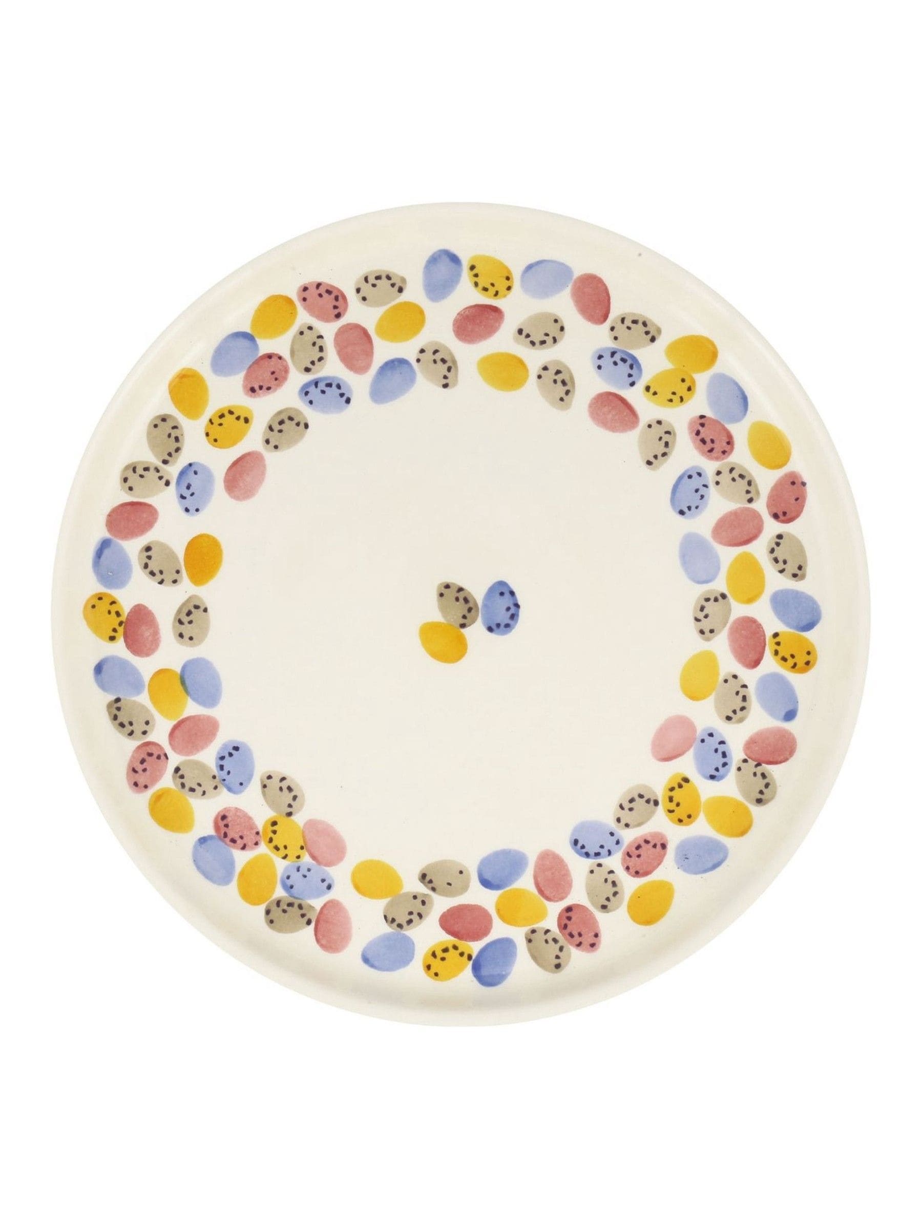 Emma Bridgewater Cream Mini Eggs flat serving plate 28cm (British brand)