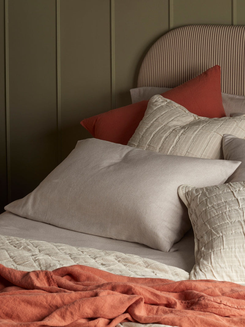 Secret Linen Store Henry brushed cotton pillowcase standard, UK version
