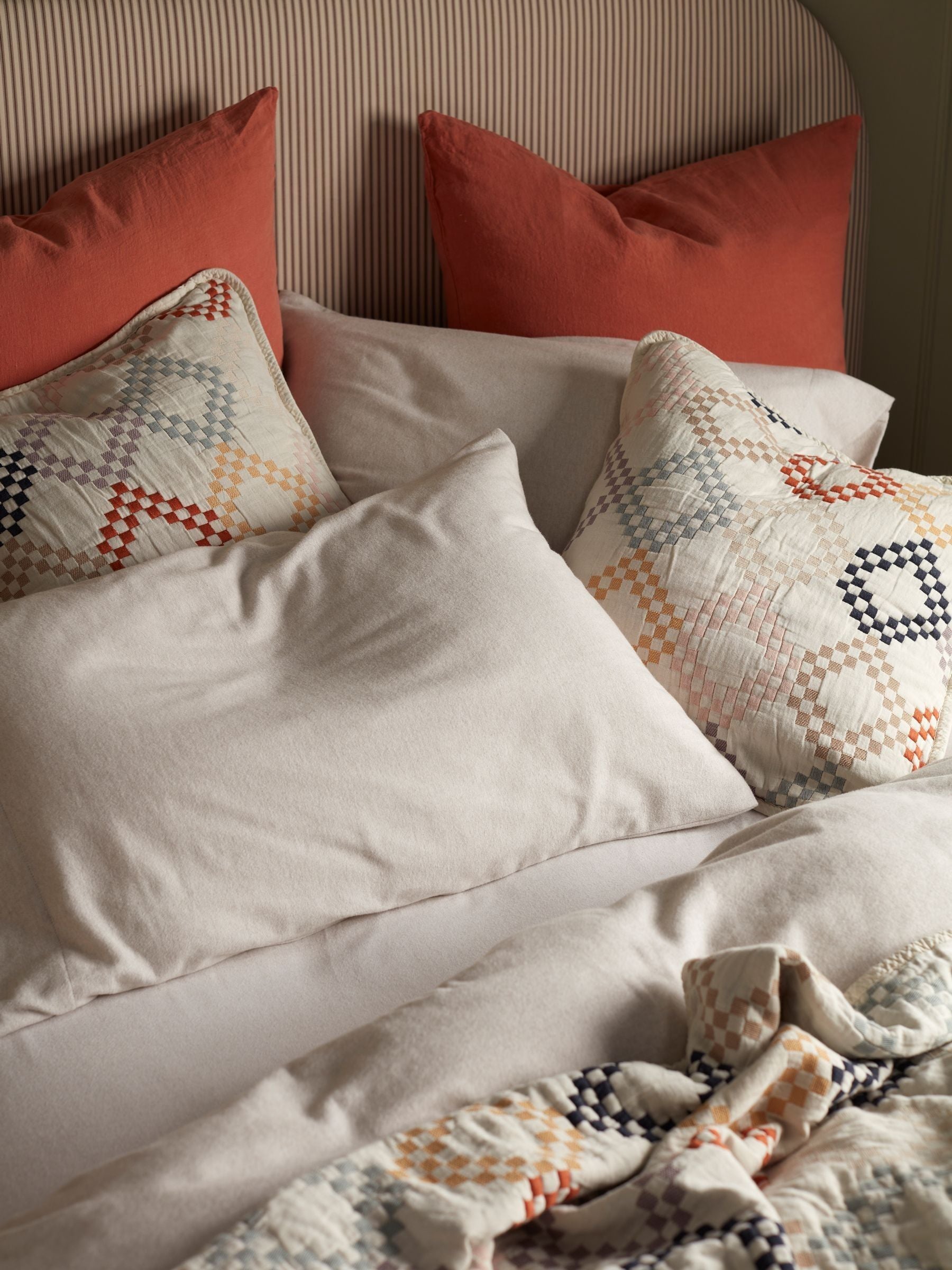 Secret Linen Store Henry brushed cotton pillowcase standard, UK version