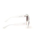 Guess white injected sunglasses with crystal stones, UK version