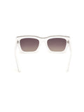 Guess white injected sunglasses with crystal stones, UK version