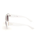 Guess white injected sunglasses with crystal stones, UK version