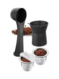 GEFU Conscio reusable coffee capsule set - British product