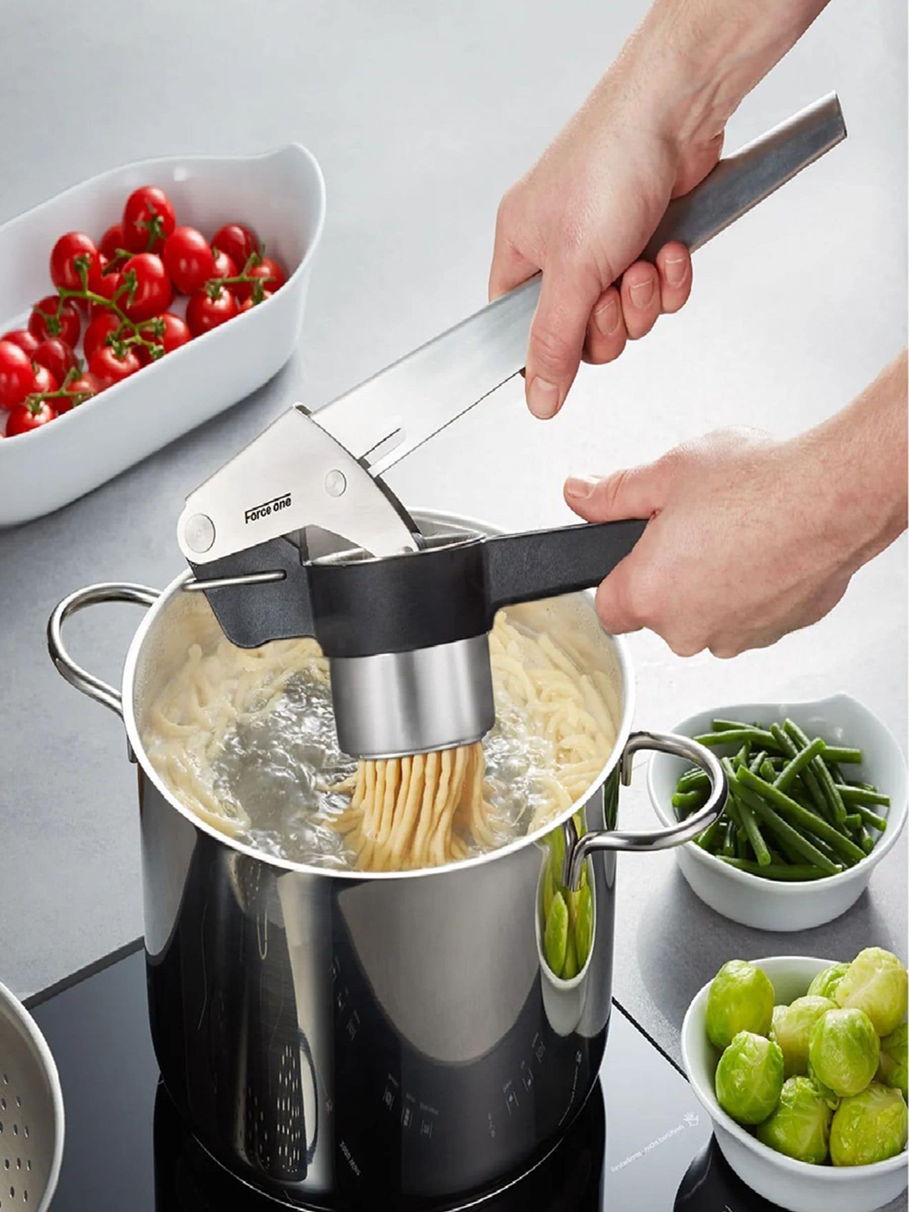 GEFU Force One kitchen press - British product