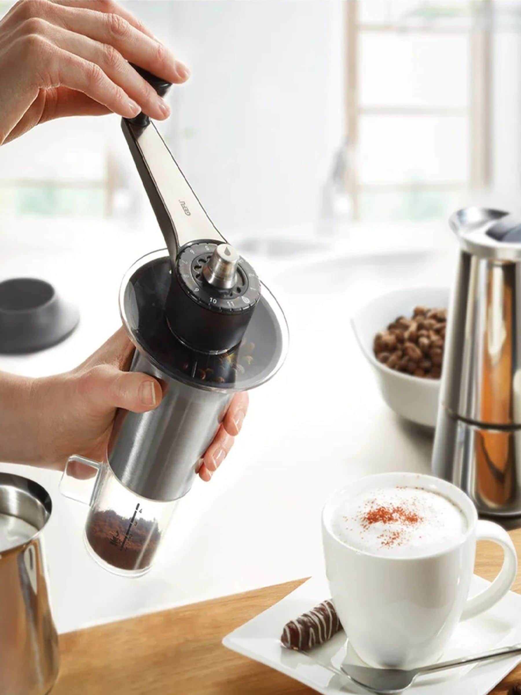 GEFU Lorenzo coffee grinder with ceramic grinding gear (British brand)