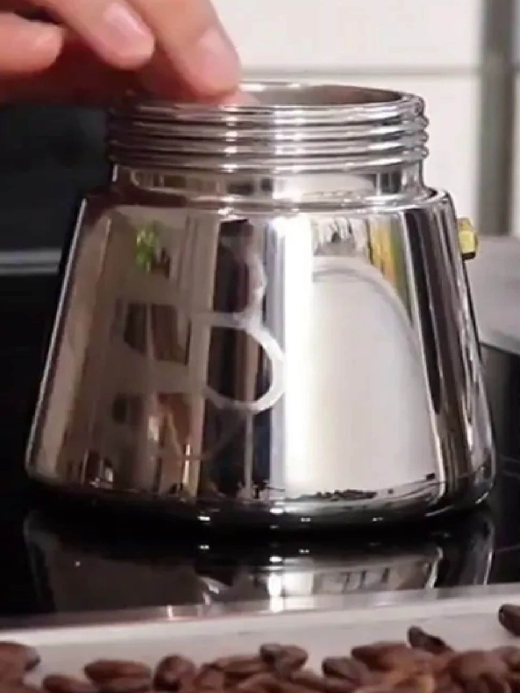 GEFU Silver Nando espresso maker 6 cup - British product