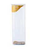 Pebbly clear glass storage container 2.2L (British brand)