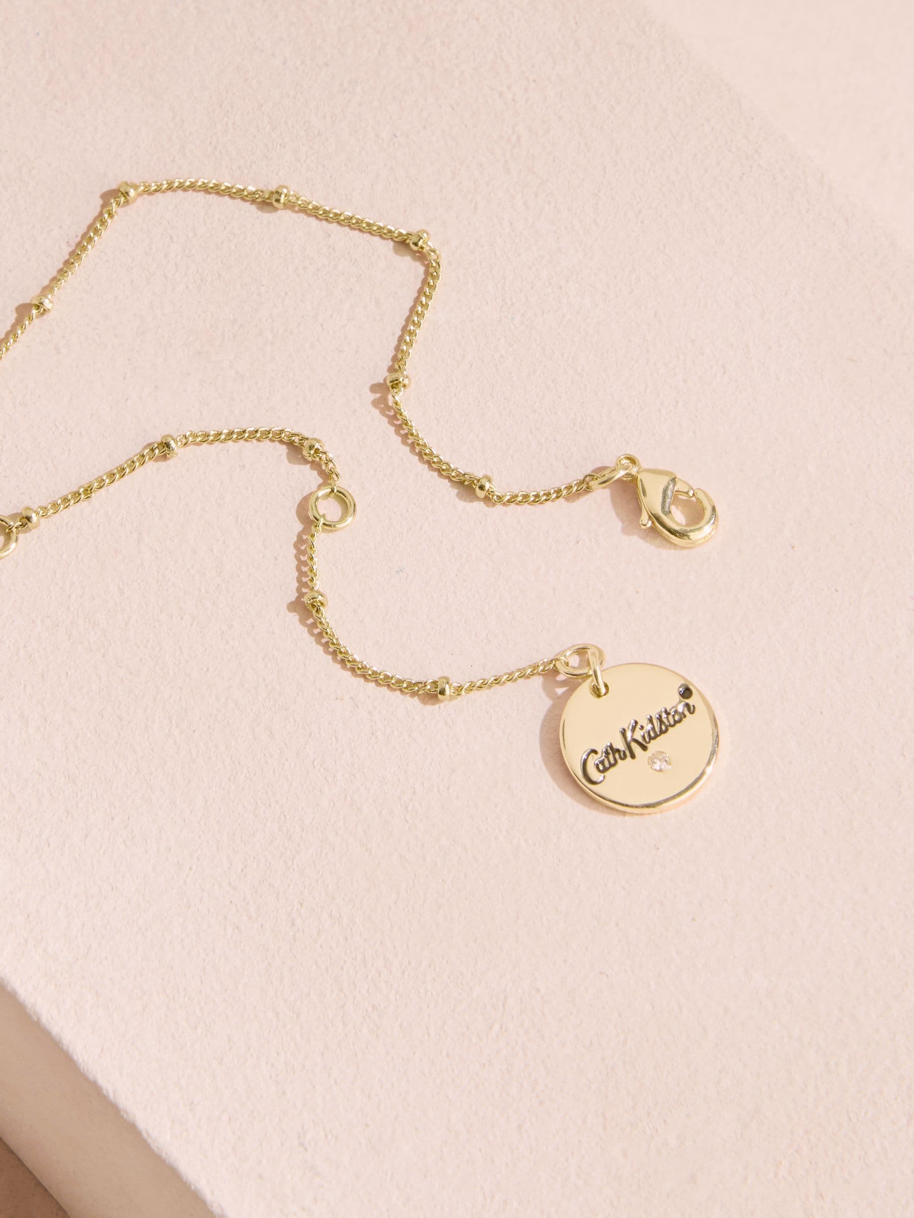 Cath Kidston gold tone amethyst flower necklace (British brand)