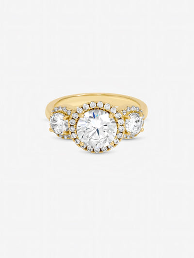 Next Jon Richard Gold Tone Triple Stone Ring- Buy online at McGrocer