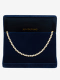 Jon Richard cubic zirconia heart necklace gold plated - British product