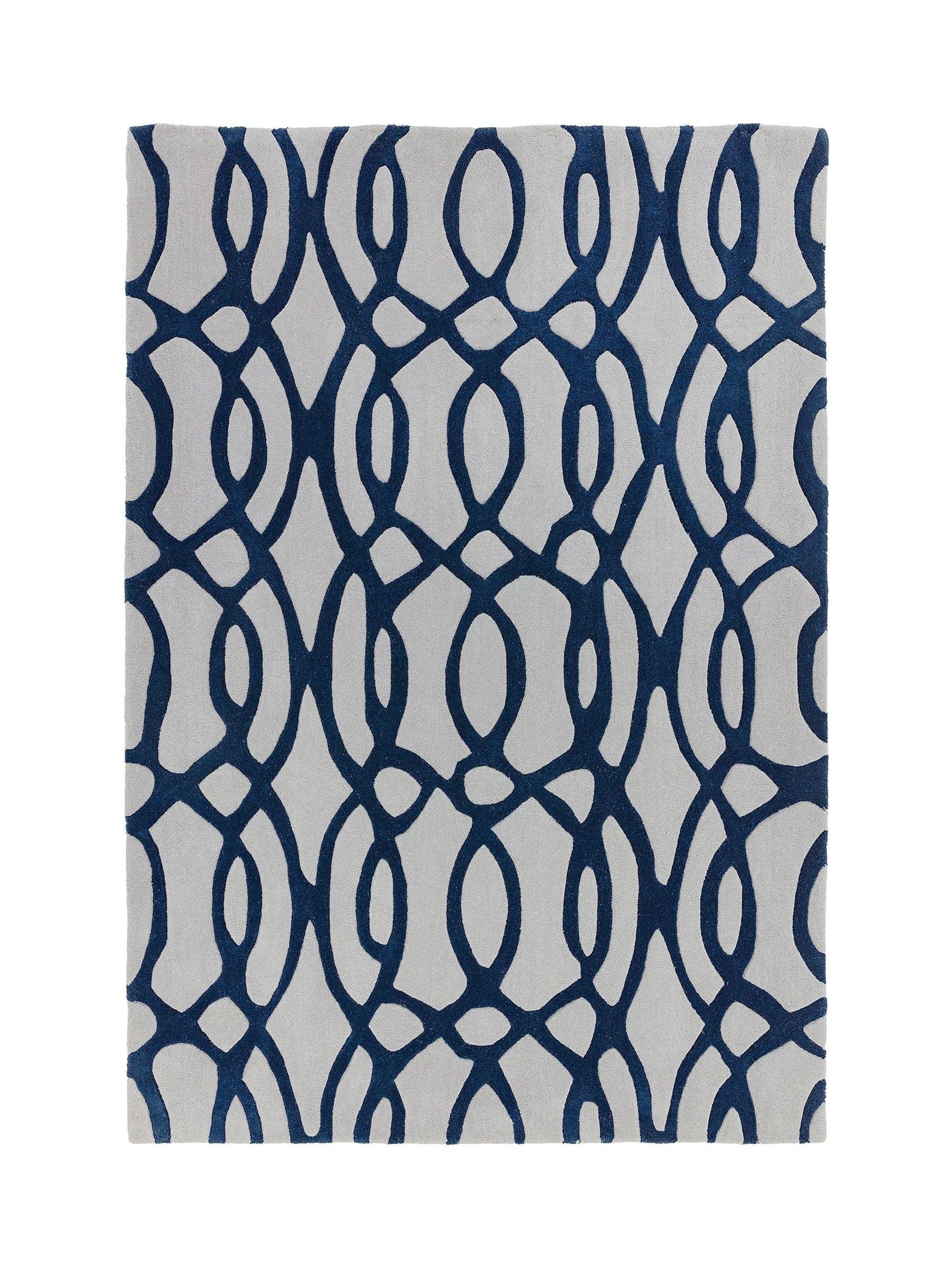 Asiatic Rugs rug Blue Matrix Wire Wool, imported from the UK