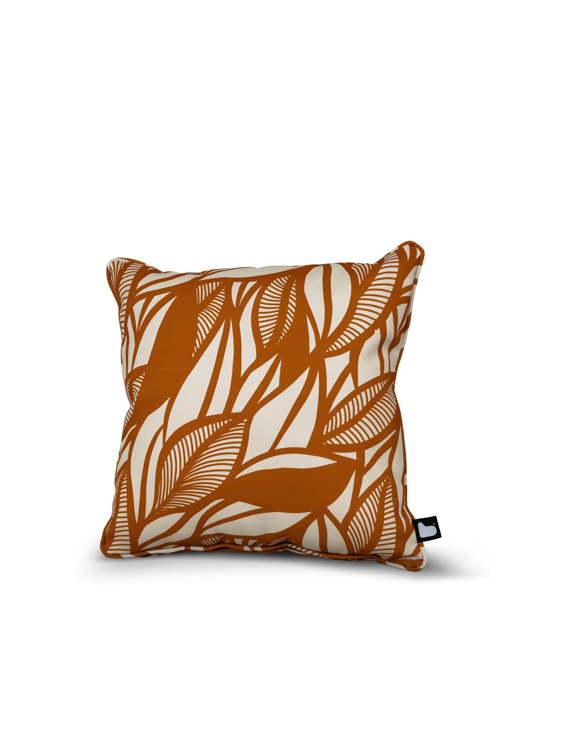 Extreme Lounging outdoor cushions rust orange Poplar Leaf 43cm, imported from the UK