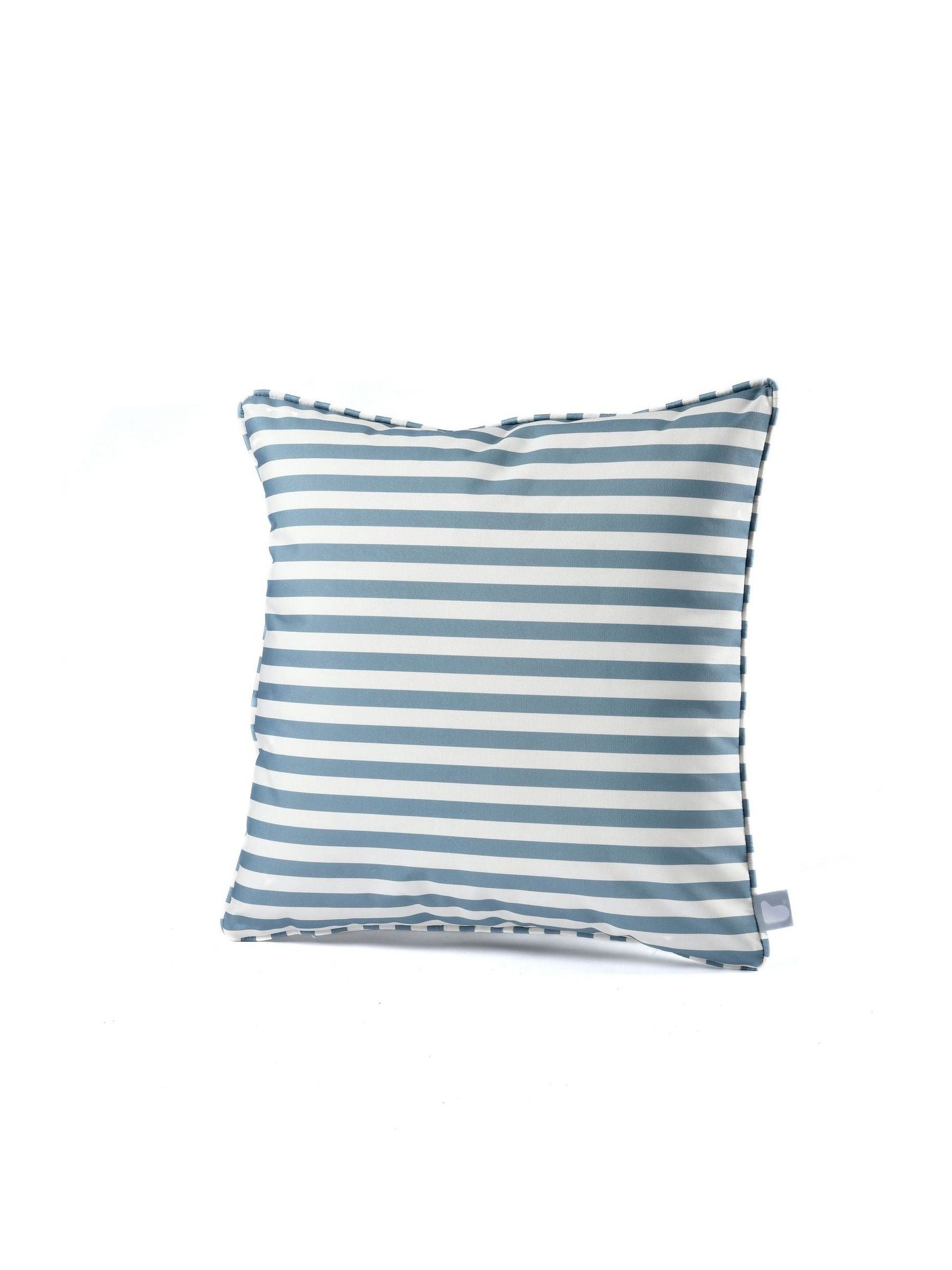 Extreme Lounging sea blue pencil stripe outdoor cushion 2 pack UK version