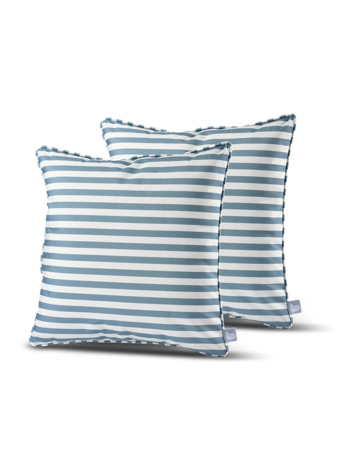Extreme Lounging sea blue pencil stripe outdoor cushion 2 pack UK version