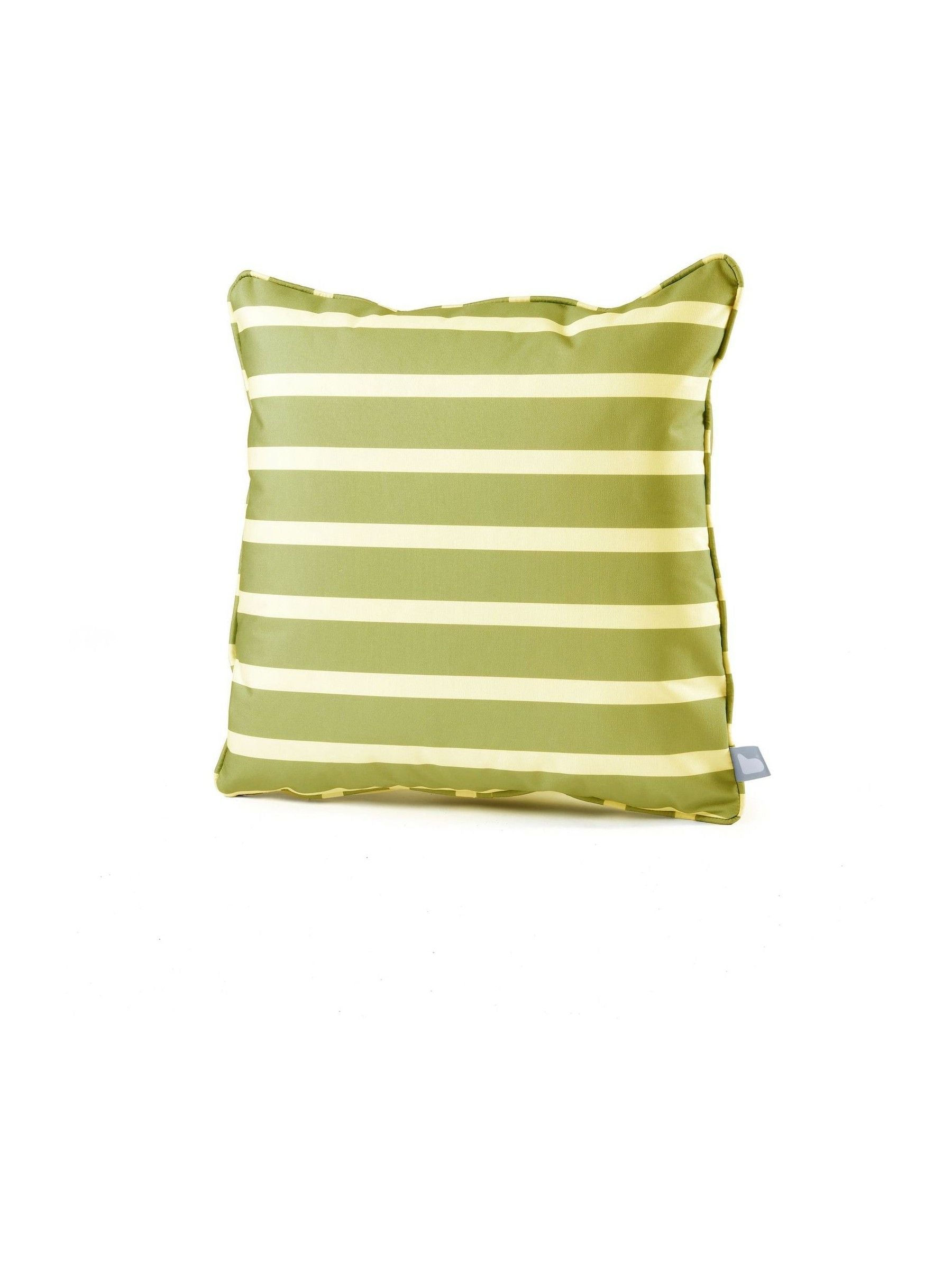 Extreme Lounging B Cushion 2 pack olive green stripe 50x50cm - British product