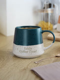 PMC personalised two-tone ceramic mug 13cm, imported from the UK