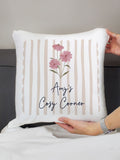PMC floral stripey cushion 40x40cm - British product