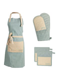 Great British Bake Off kitchen textiles set duck egg blue, UK version